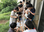 自作流しそうめん